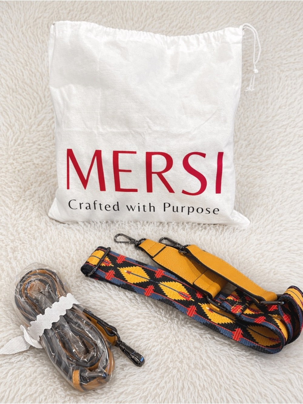 Mersi Yellow Ruby Studded Crossbody NWOT